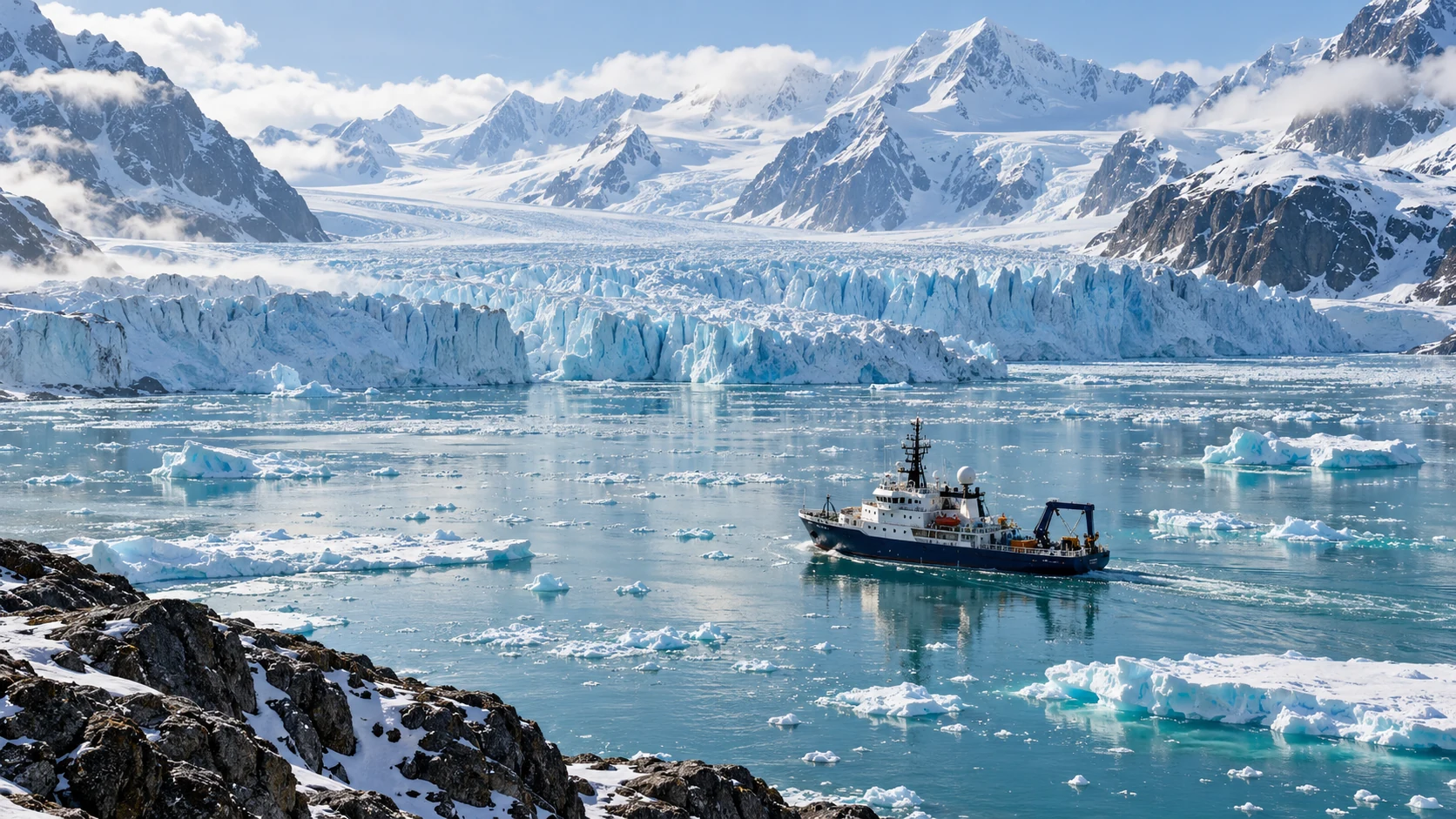 Illustrative polar research landscape